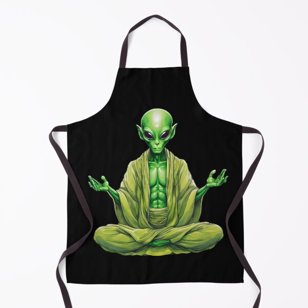 Item preview, Funny Aliens, Yoga Life, Yoga Humor, Space Mission, Alient Yoga, Yoga Lover, Green Planet, Cute Alien, UFO, Yoga Alien, Buddha Alien , Yoga buddha Master, designed and sold by KolorellaS.