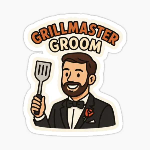 Item preview, grillmaster groom designed and sold by ArtQueen777.