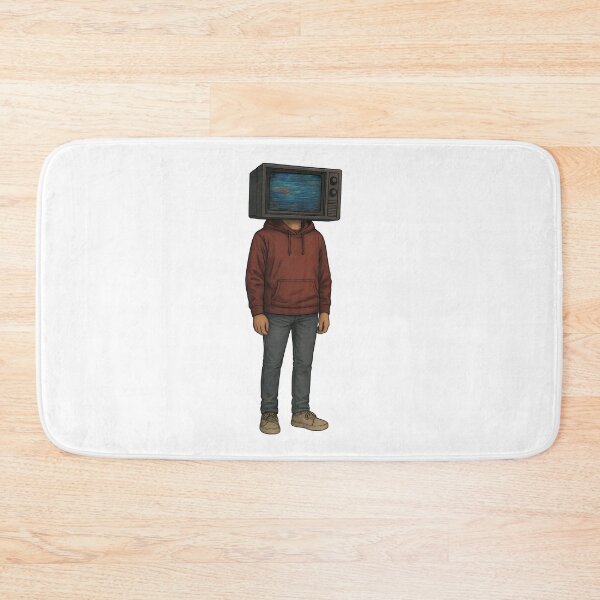 Item preview, Retro TV Head Surreal Art – Vintage Television Face Hoodie Guy Illustration designed and sold by Shoot-The-Moon.