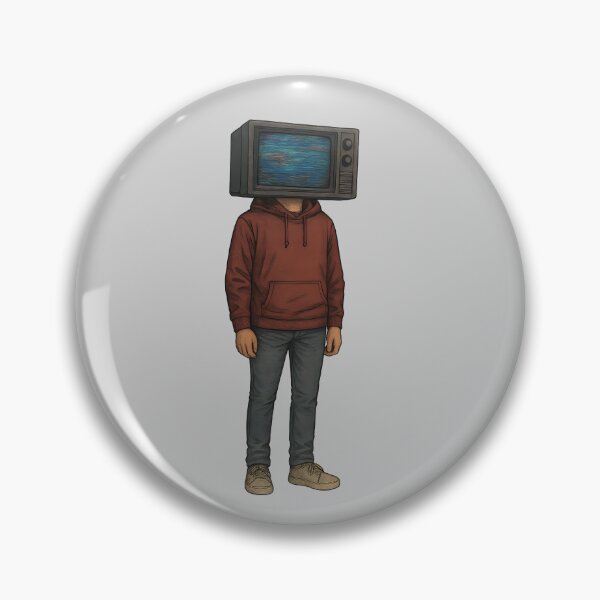 Item preview, Retro TV Head Surreal Art – Vintage Television Face Hoodie Guy Illustration designed and sold by Shoot-The-Moon.