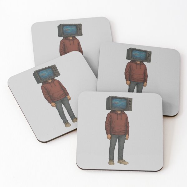 Item preview, Retro TV Head Surreal Art – Vintage Television Face Hoodie Guy Illustration designed and sold by Shoot-The-Moon.