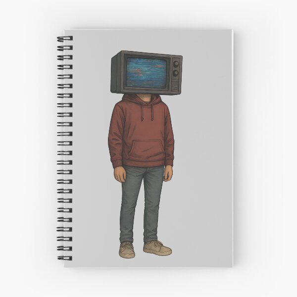 Item preview, Retro TV Head Surreal Art – Vintage Television Face Hoodie Guy Illustration designed and sold by Shoot-The-Moon.