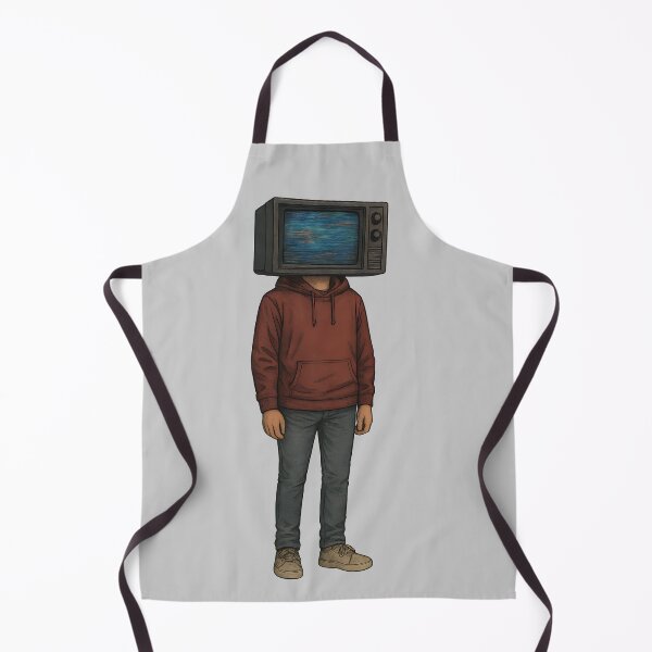 Item preview, Retro TV Head Surreal Art – Vintage Television Face Hoodie Guy Illustration designed and sold by Shoot-The-Moon.