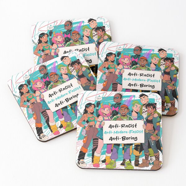 Item preview, Anti-Racist, Anti-Fascist, Anti-Boring designed and sold by Pulse Creativity Designs.