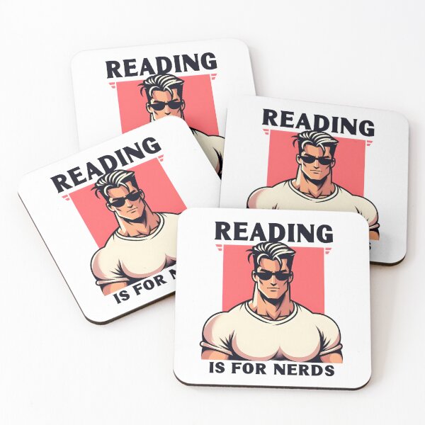 Item preview, Reading is for nerds book joke chad bodybuilding designed and sold by Captain-Jackson.