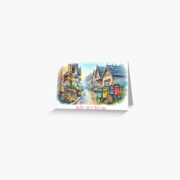 Item preview, Happy Postcrossing postcard designed and sold by tiazre.
