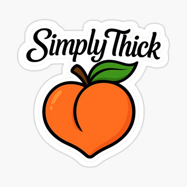 Item preview, Simply Thick – Bold Peach with Attitude designed and sold by TrashCultSupply.