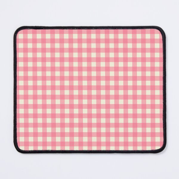 Item preview, Gingham Plaid Checkered Pattern Pretty Pink and Cream designed and sold by kierkegaard.