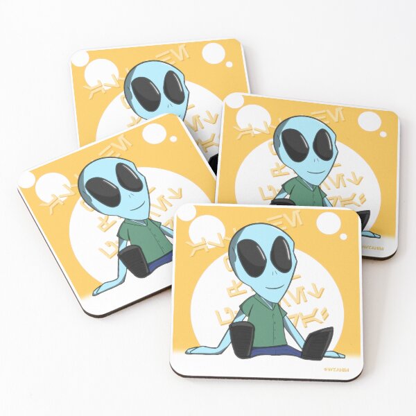 Item preview, "All The Way From Planet Harra!" Chibi Alien designed and sold by wt-anim-merch.
