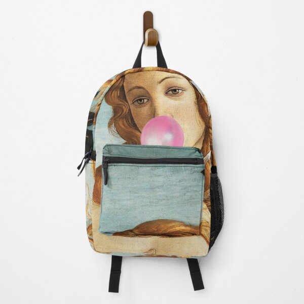 Item preview, Birth of Venus blowing Pink Bubble gum humorous funny meme print by Sandro Botticelli designed and sold by Jéanpaul  Ferro.
