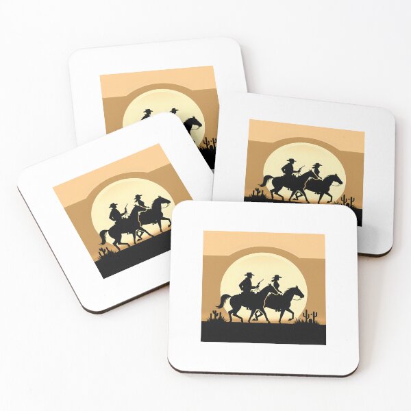 Item preview, Sunset Cowboy Silhouette T-Shirt designed and sold by Route and Render.
