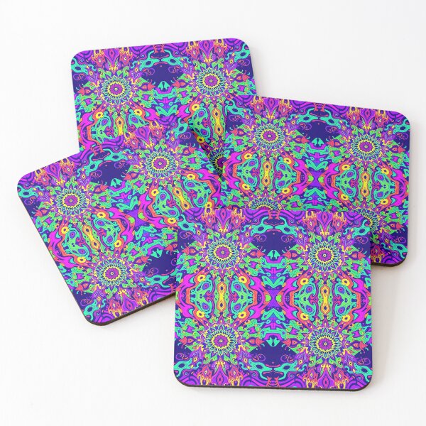 Item preview, Glow Blacklight Psychedelic Retro Art designed and sold by FestDrip.