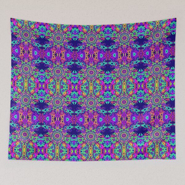 Item preview, Glow Blacklight Psychedelic Retro Art designed and sold by FestDrip.