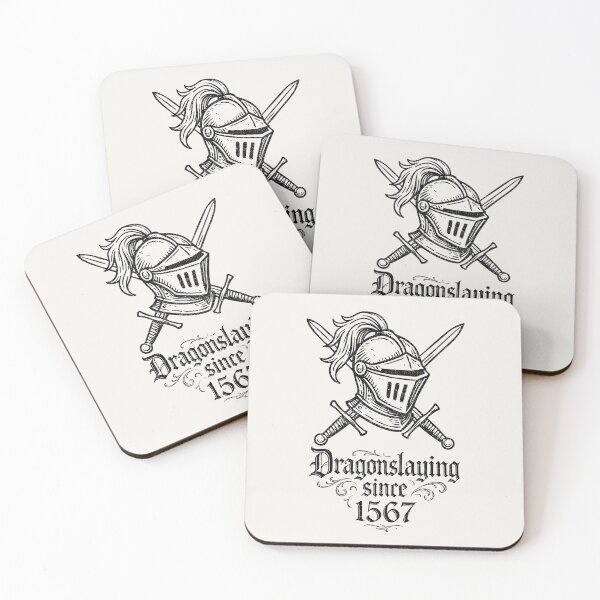 Item preview, Dragonslaying Since 1567 – Knight Helm & Swords designed and sold by SteadyRolling.