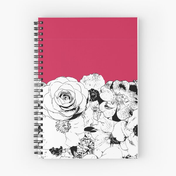 Item preview, Chic Minimalist Black & White Floral Line Art on Soft Pink Background designed and sold by EsvitaDesign.