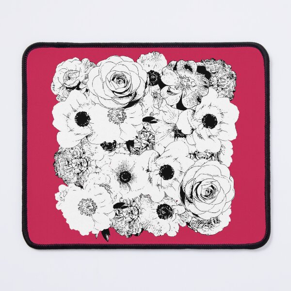 Item preview, Chic Minimalist Black & White Floral Line Art on Soft Pink Background designed and sold by EsvitaDesign.