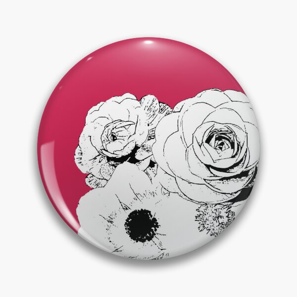 Item preview, Chic Minimalist Black & White Floral Line Art on Soft Pink Background designed and sold by EsvitaDesign.