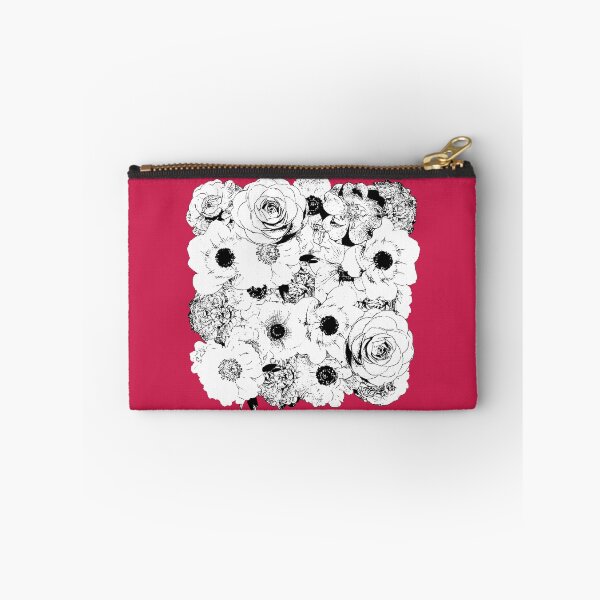 Item preview, Chic Minimalist Black & White Floral Line Art on Soft Pink Background designed and sold by EsvitaDesign.
