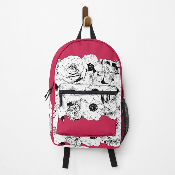 Item preview, Chic Minimalist Black & White Floral Line Art on Soft Pink Background designed and sold by EsvitaDesign.