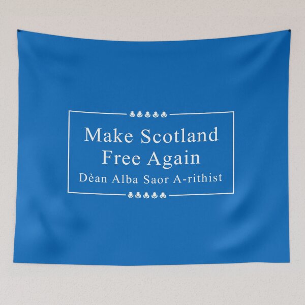 Item preview, Make Scotland Free Again dual-language thistles sign designed and sold by JonathanR1994.