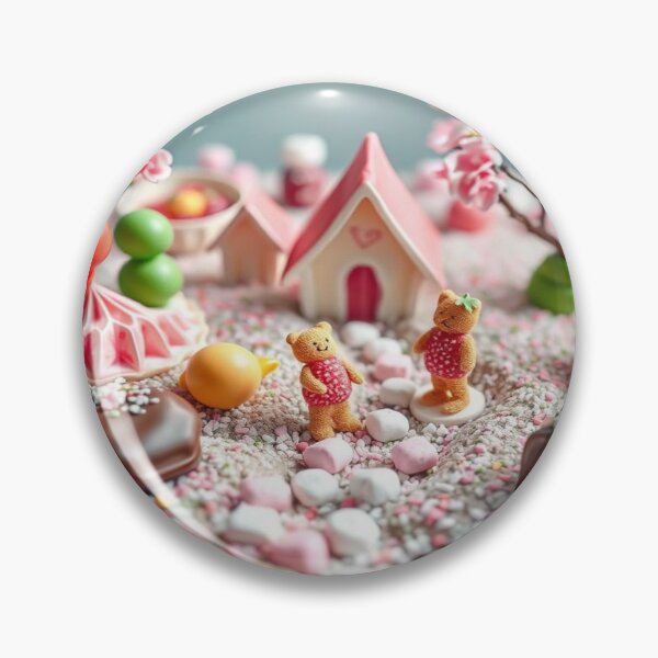 Artikelvorschau, Sweet Dreamscape – Candy, Bears & Blossoms vereint in einem märchenhaften Artwork von KIKünstlerin FotoworldEdel entworfen und verkauft von FotoworldEdel.