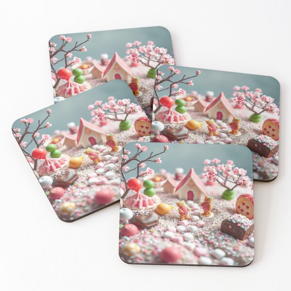 Artikelvorschau, Sweet Dreamscape – Candy, Bears & Blossoms vereint in einem märchenhaften Artwork von KIKünstlerin FotoworldEdel entworfen und verkauft von FotoworldEdel.