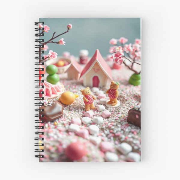 Item preview, Sweet Dreamscape – Candy, Bears & Blossoms combined in a magical artwork by KI artist FotoworldEdel designed and sold by FotoworldEdel.