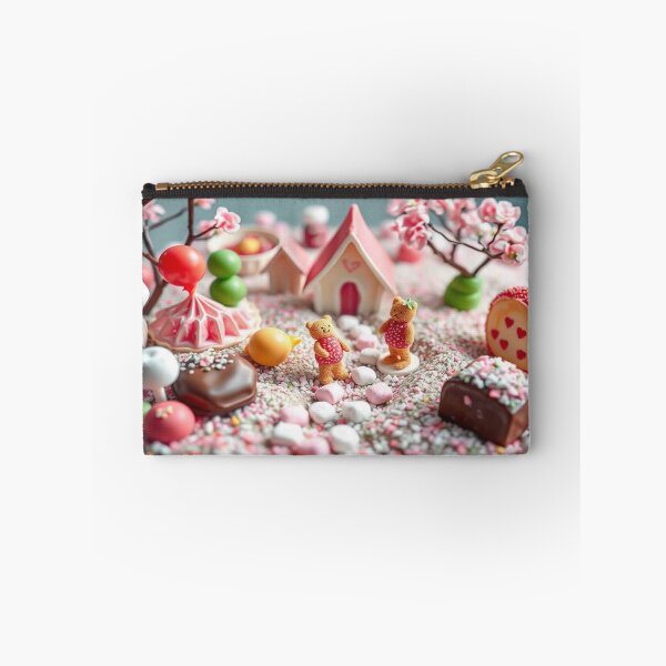 Item preview, Sweet Dreamscape – Candy, Bears & Blossoms combined in a magical artwork by KI artist FotoworldEdel designed and sold by FotoworldEdel.