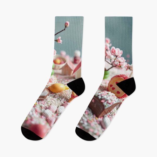 Item preview, Sweet Dreamscape – Candy, Bears & Blossoms combined in a magical artwork by KI artist FotoworldEdel designed and sold by FotoworldEdel.