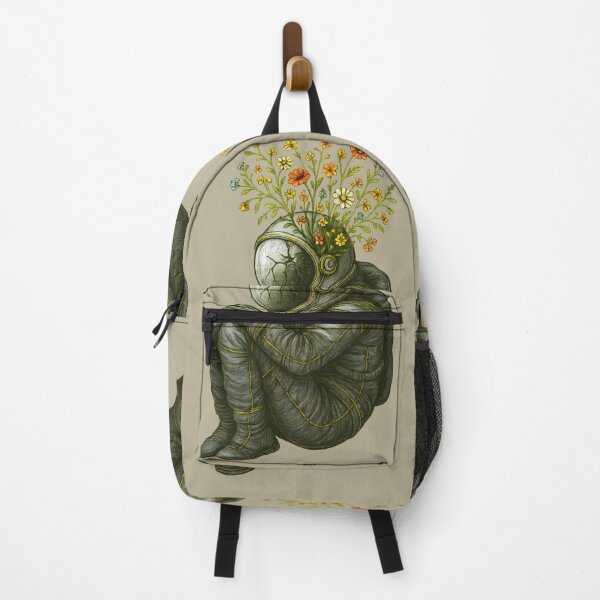 Item preview, Floral Astronaut Surreal Art – Cracked Helmet with Blooming Flowers Illustration designed and sold by Shoot-The-Moon.