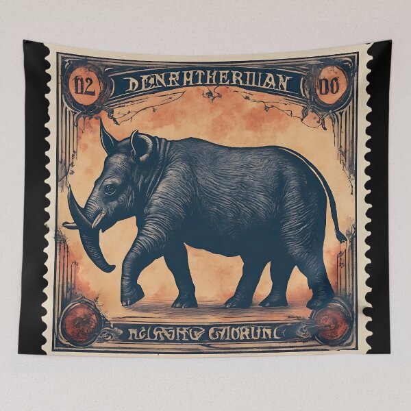 Item preview, Vintage Gomphotheres Stamps designed and sold by Vintagestamps.