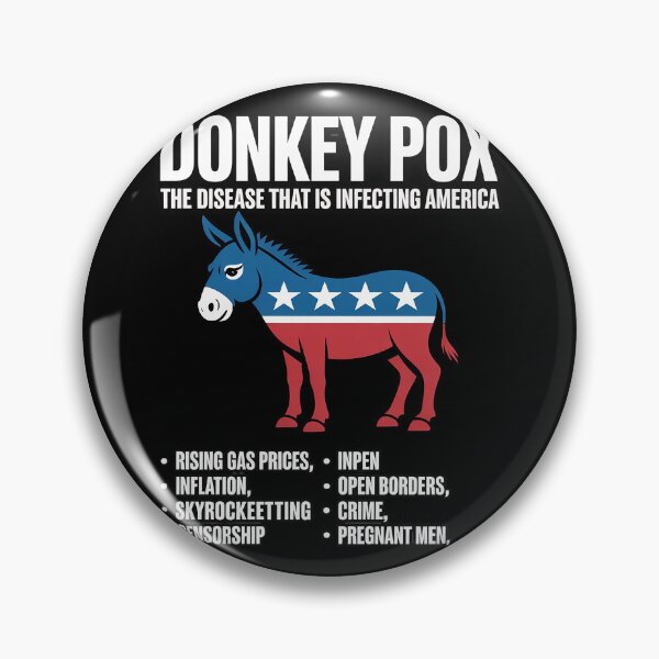 Item preview, Donkey Pox Anti Biden T-shirt Republican Pro Trump 2024 designed and sold by splindoershop.