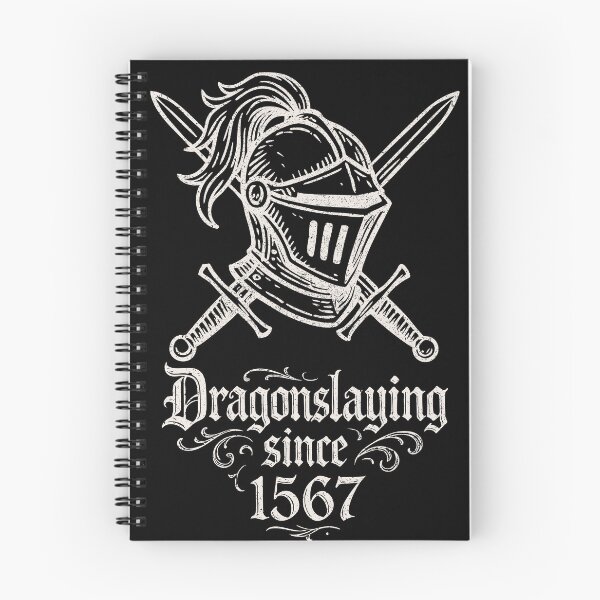 Item preview, Dragonslaying Since 1567 – Knight Helm & Swords #white designed and sold by SteadyRolling.