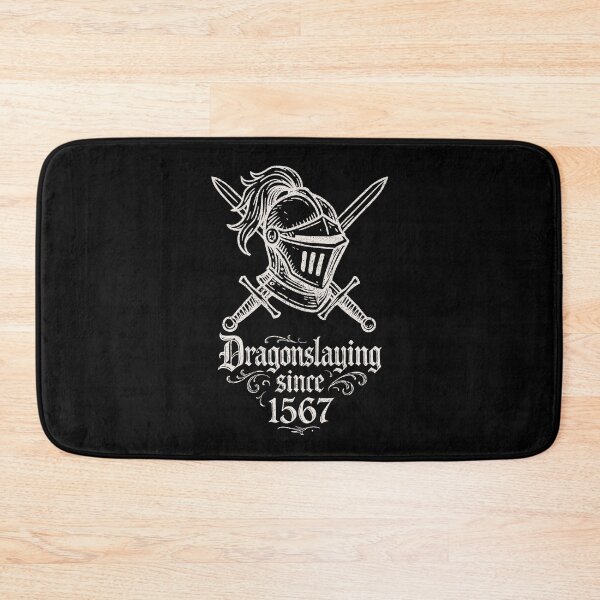 Item preview, Dragonslaying Since 1567 – Knight Helm & Swords #white designed and sold by SteadyRolling.