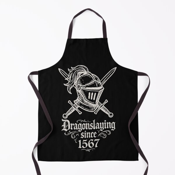 Item preview, Dragonslaying Since 1567 – Knight Helm & Swords #white designed and sold by SteadyRolling.