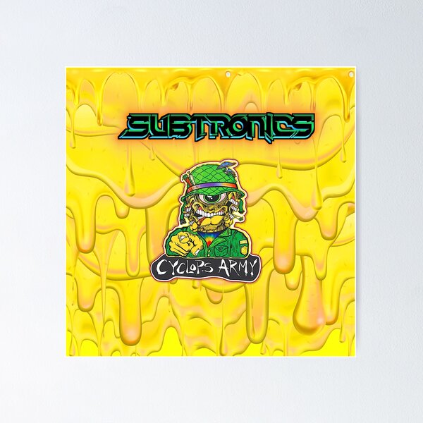 Artikel-Vorschau von Subtronics Cyclops Army Festival Wandteppich Ravewear, designt und verkauft von FestDrip.