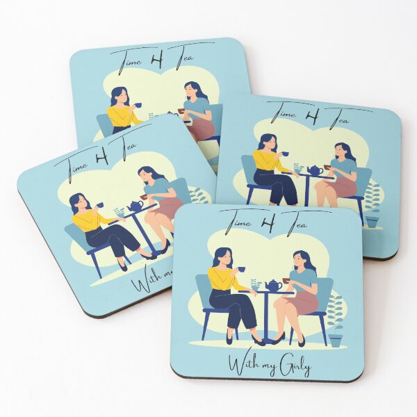Item preview, Time for tea with my girly, cute friendship design designed and sold by Little Miss Bee.