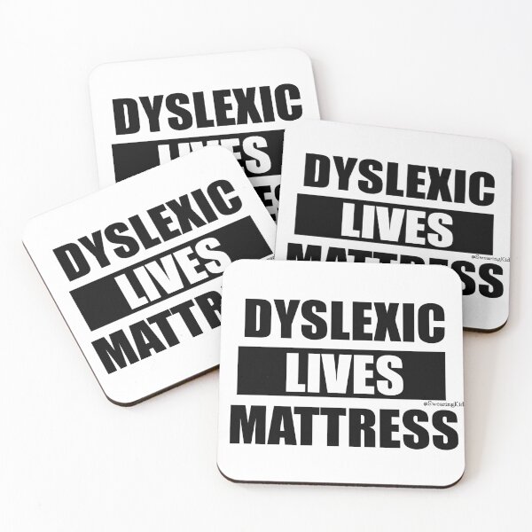 Item preview, Dyslexic Lives Mattress designed and sold by SwearingKids.