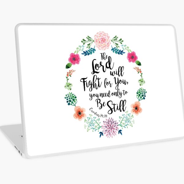 Exodus 14:14 Laptop Skin
