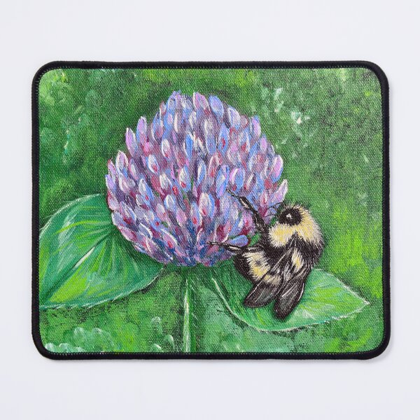Item preview, Bee on Purple Clover Painting designed and sold by Art by Kirsten Sneath.