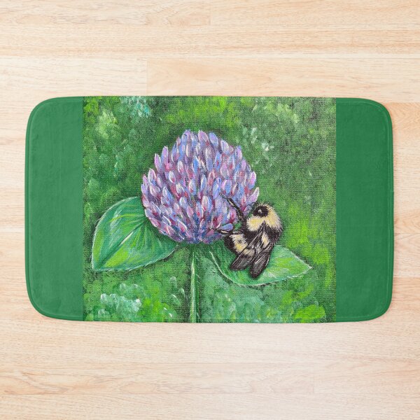 Item preview, Bee on Purple Clover Painting designed and sold by Art by Kirsten Sneath.