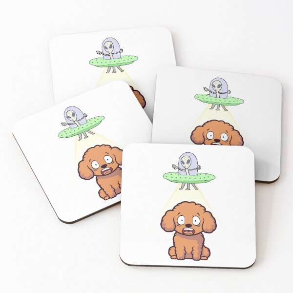 Item preview, Funny Brown Dog is being abducted by aliens designed and sold by Pet Station.