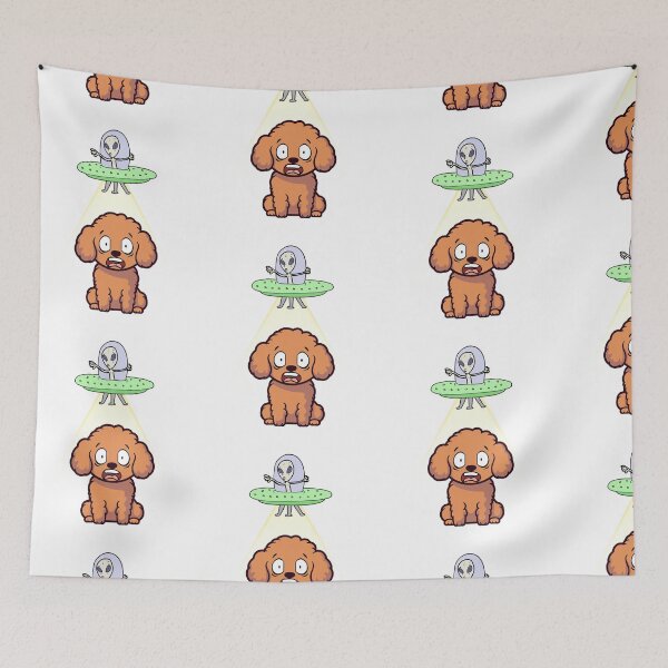 Item preview, Funny Brown Dog is being abducted by aliens designed and sold by Pet Station.