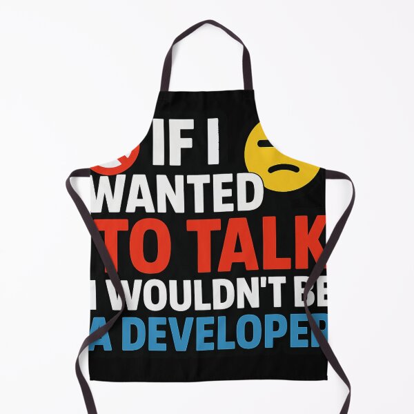 Item preview, No Talk, Just Code – Introvert Dev Quote designed and sold by nerdguy404.