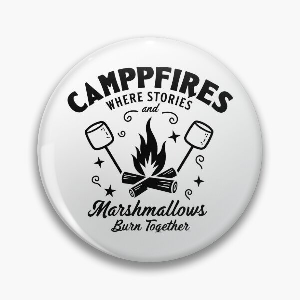 Item preview, Campfires Where Stories and Marshmallows Burn – Fun Camping Quote Design designed and sold by GRITMOOD.