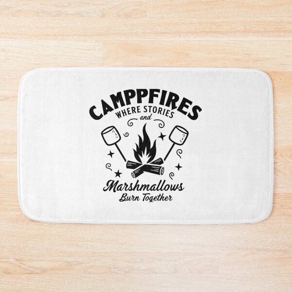 Item preview, Campfires Where Stories and Marshmallows Burn – Fun Camping Quote Design designed and sold by GRITMOOD.