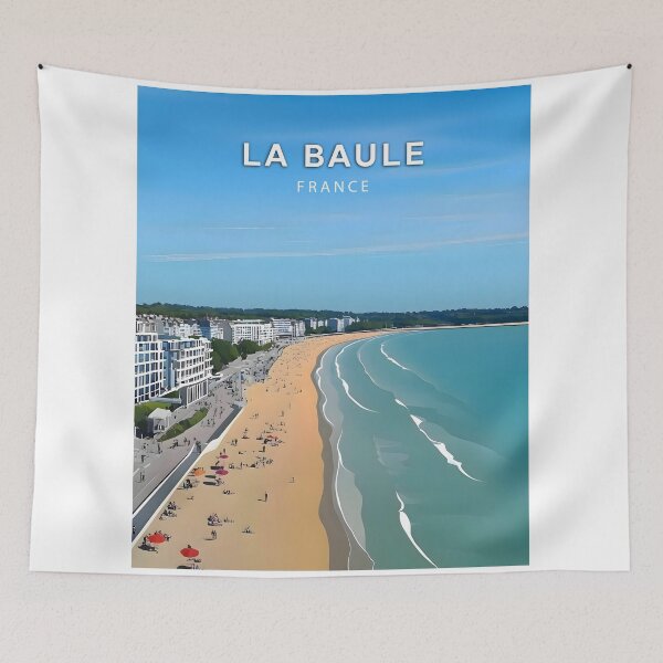 Item preview, La Baule, France, Poster Vintage pastel poster designed and sold by NicePlaza.