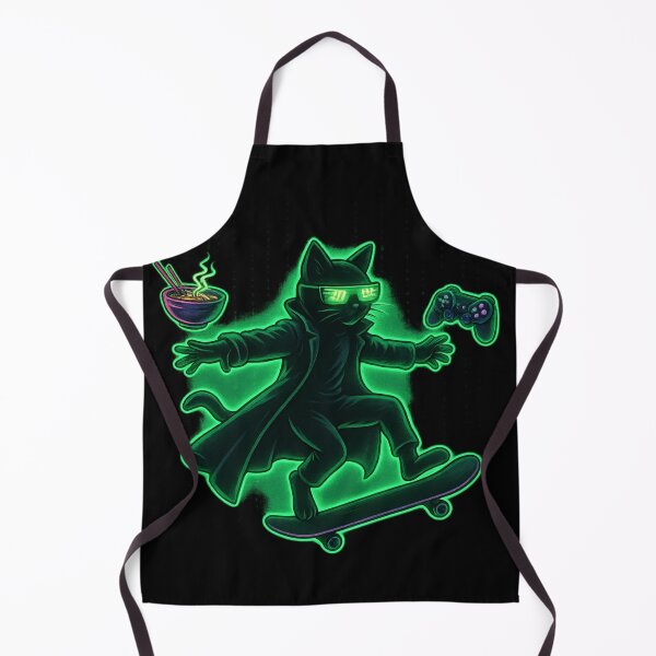 Item preview, Meowtrix Reloaded 2– Glitch Cat in a Matrix-Inspired Cyber Aesthetic designed and sold by NullandPrinted.