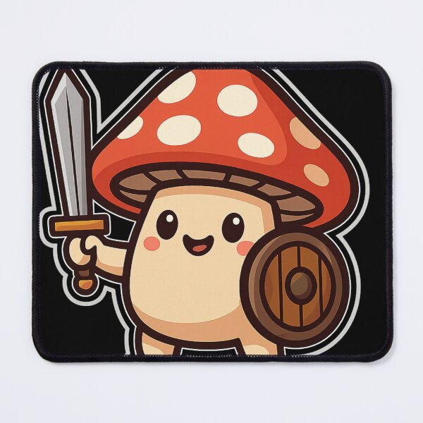 Item preview, Mushroom Warrior – Fungi and Ferocity Collide designed and sold by TrashCultSupply.