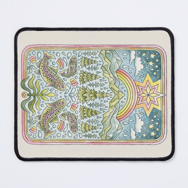 Item preview, River Rainbows | Outdoors Mountain Stream Watercolor  designed and sold by OMEGAFAUNA.